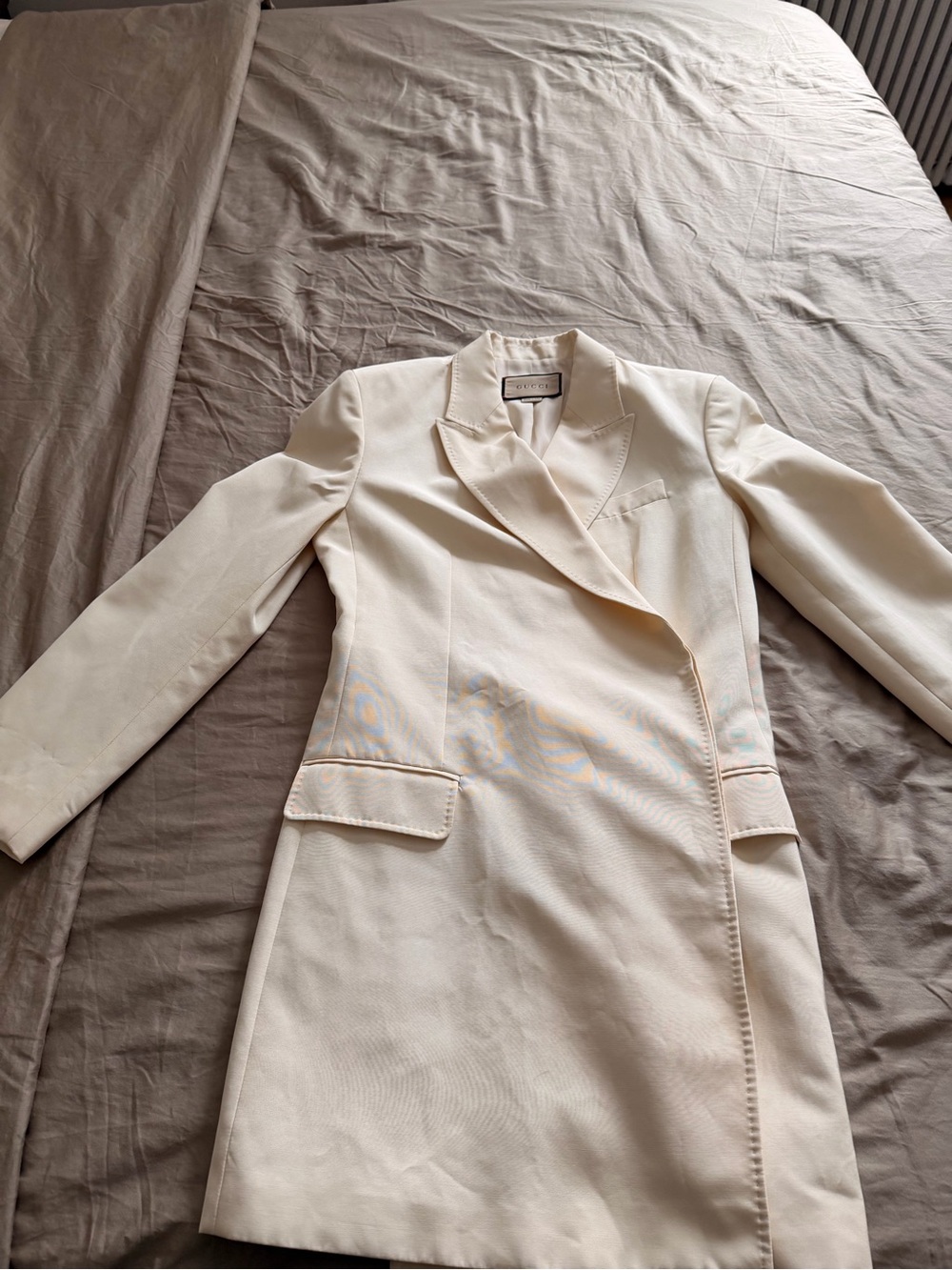 Gucci Creamy Yellow Blazer Dress